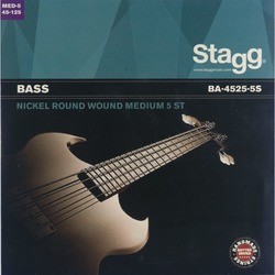 Stagg Bass Nickel-Round 5-String 45-125