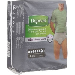 Depend Pants Man L