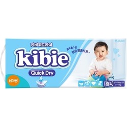 Kibie Quick Dry Diapers Boy L / 40 pcs