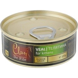 Clan De File Kitten Canned with Veal 0.1 kg