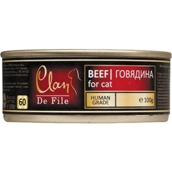 Clan De File Adult Canned with Beef 0.1 kg