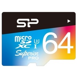 Silicon Power Superior Pro Color microSDXC UHS-I Class 10 64Gb