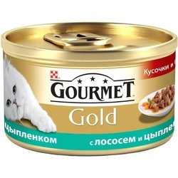 Gourmet Packaging Gold Canned with Salmon/Chicken 0.085 kg