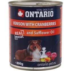 Ontario Adult Canned with Venison/Cranberries 0.8 kg