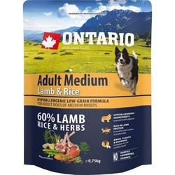Ontario Adult Medium Lamb/Rice 0.75 kg