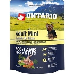 Ontario Adult Mini Lamb/Rice 0.75 kg