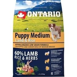 Ontario Puppy Medium Lamb/Rice 2.25 kg