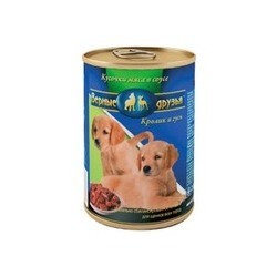 Vernye Druzja Puppy Canned with Rabbit/Goose 0.4 kg