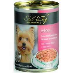 Edel Dog Adult Canned with 3 Kinds of Meat 0.4 kg