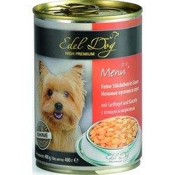 Edel Dog Adult Canned with Poultry/Carrot 0.4 kg