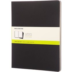 Moleskine Set of 3 Plain Cahier Journals XXL Black