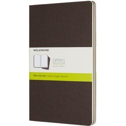 Moleskine Set of 3 Ruled Cahier Journals Large Brown