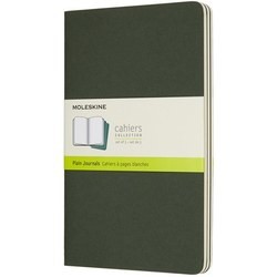 Moleskine Set of 3 Plain Cahier Journals Large Green