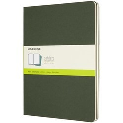 Moleskine Set of 3 Plain Cahier Journals XLarge Green