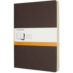 Moleskine Set of 3 Ruled Cahier Journals XLarge Brown