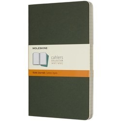 Moleskine Set of 3 Ruled Cahier Journals Large Green