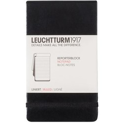 Leuchtturm1917 Ruled Reporter Notebook Black