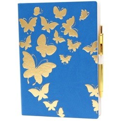 inTempo Tropical Gold Butterflies Blue