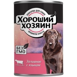 Horoshiy Hozyain Adult Canned with Tongue 0.34 kg