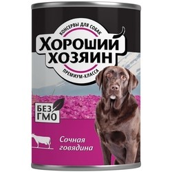 Horoshiy Hozyain Adult Canned with Beef 0.34 kg