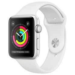 Apple Watch 3 38 mm Cellular (серебристый)