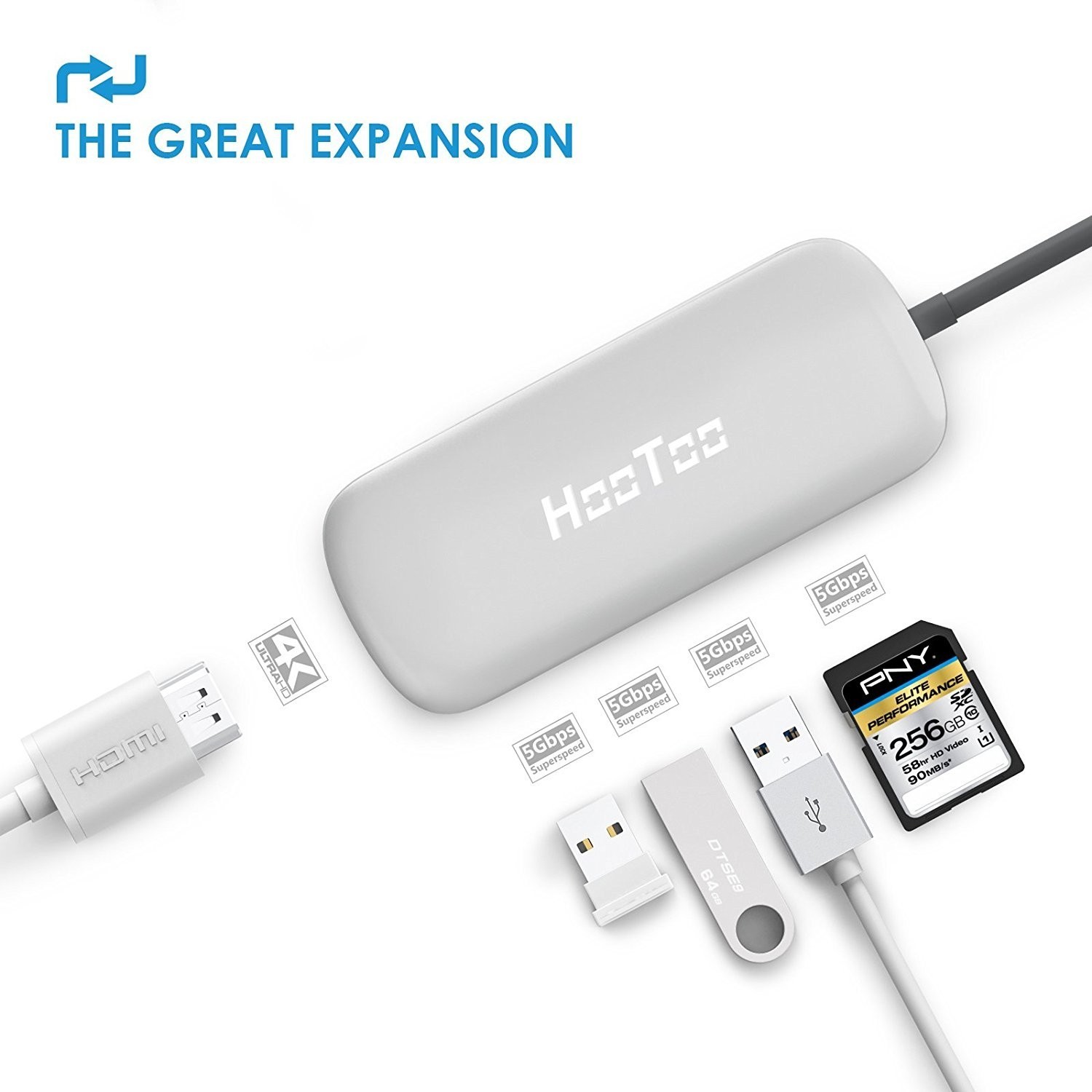 HooToo Shuttle USB 3.1 Type-C Hub