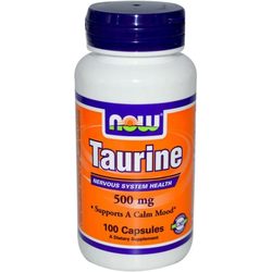 Now Taurine 500 mg 100 cap