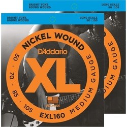 DAddario XL Nickel Wound Bass Twin-Pack 50-105