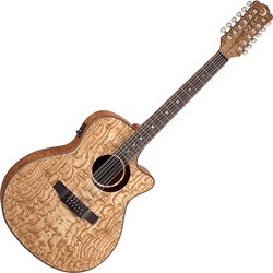 Luna Woodland Quilted Ash 12-String