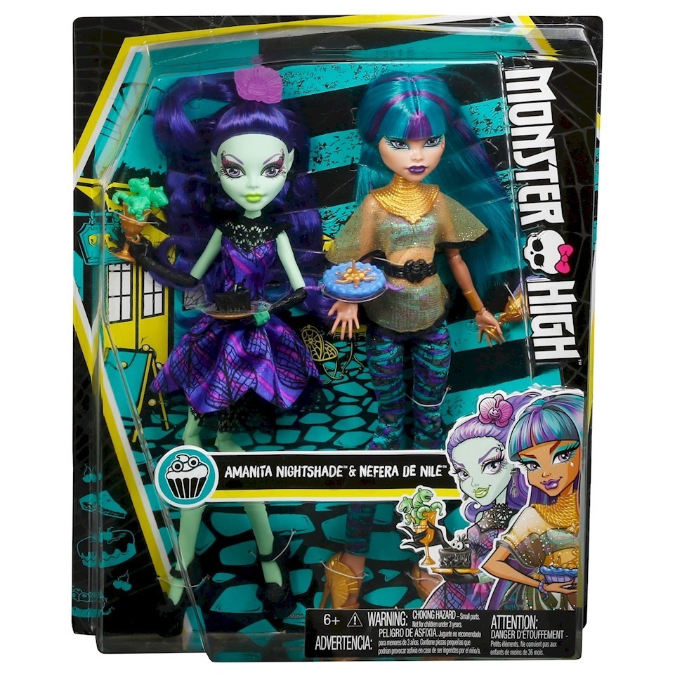 Monster High Scream and Sugar Amanita Nightshade and Nefera de Nile DMD73
