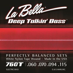 La Bella Deep Talkin' Bass White Nylon Tape 60-115