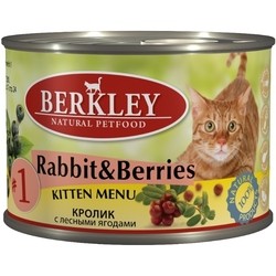 Berkley Kitten Canned Rabbit/Berries 1.2 kg