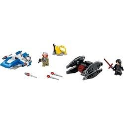 Lego A-Wing vs. TIE Silencer Microfighters 75196