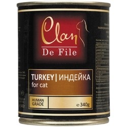 Clan De File Adult Canned with Turkey 0.34 kg