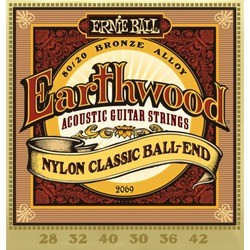 Ernie Ball Earthwood Nylon Ball-End 28-42