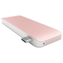 Satechi Type-C USB 3.0 Passthrough Hub (розовый)