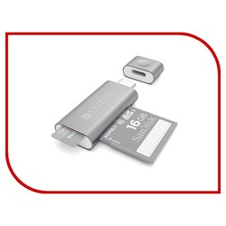 Satechi Aluminum Type-C Micro/SD Card Reader (серый)