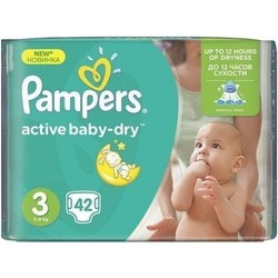 Pampers Active Baby-Dry 3 / 42 pcs