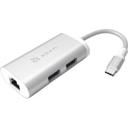 ADAM Elements CASA Hub eC301 3 port USB-C to Lan Hub (серебристый)