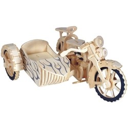 Wooden Toys Motorcycle with Sidecar P124