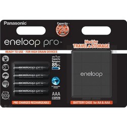 Panasonic Eneloop Pro 4xAAA 930 mAh + case