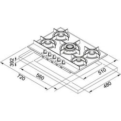 Franke FHCR 705 4G TC (черный)