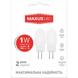 Maxus 2-LED-206 1W 4100K G4 12V 2pcs