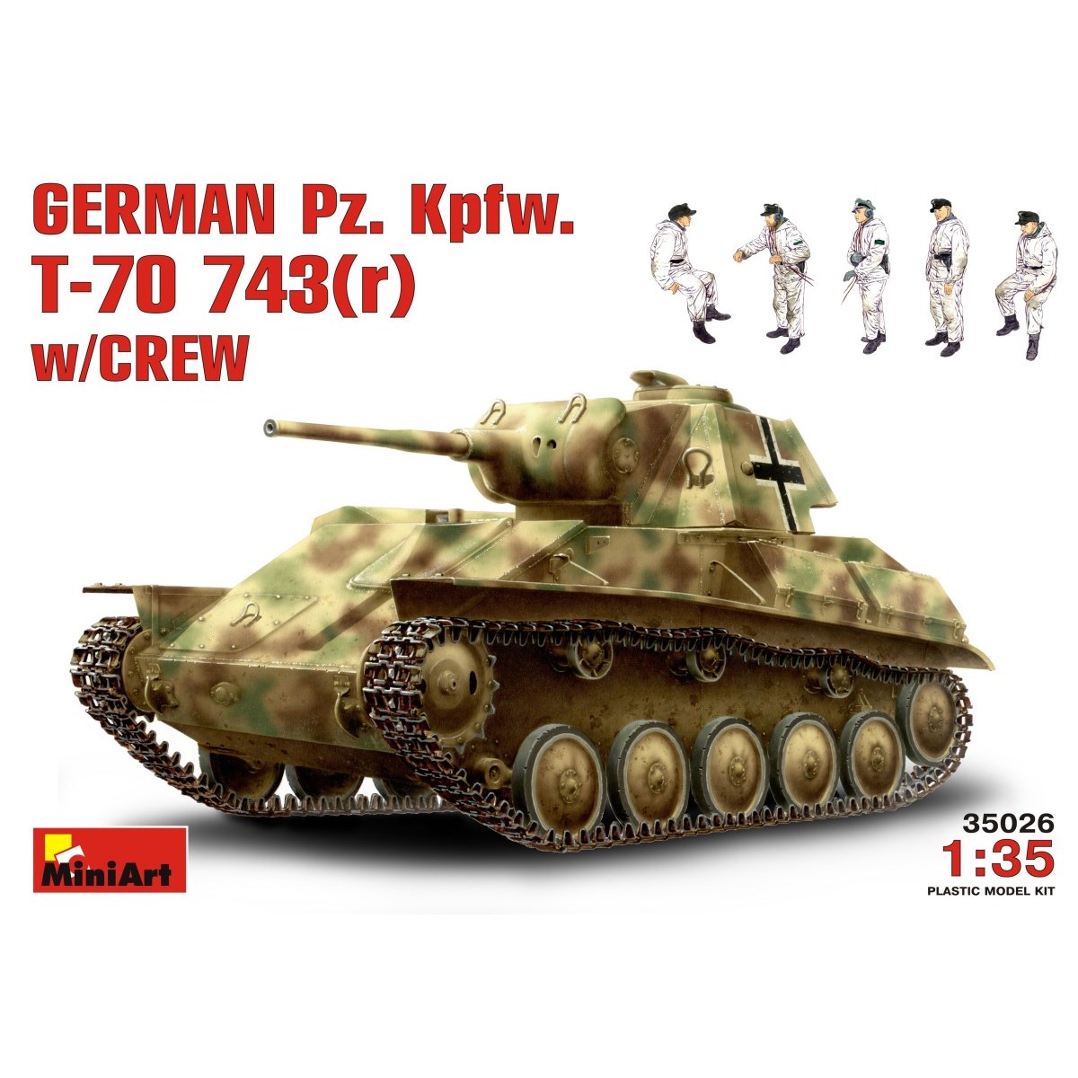 MiniArt Pz.Kpfw. T-70 743(r) w/Crew (1:35)