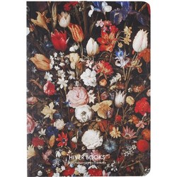 Hiver Books Plain Notebook Flowers A5