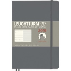 Leuchtturm1917 Weekly Planner Notebook Soft Anthracite