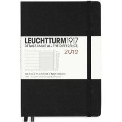 Leuchtturm1917 Weekly Planner Notebook Black