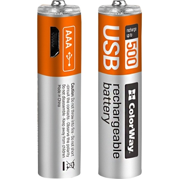 ColorWay 2xAAA 400 mAh micro USB