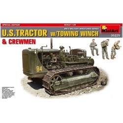 MiniArt U.S. Tractor w/Towing Winch and Crew (1:35)