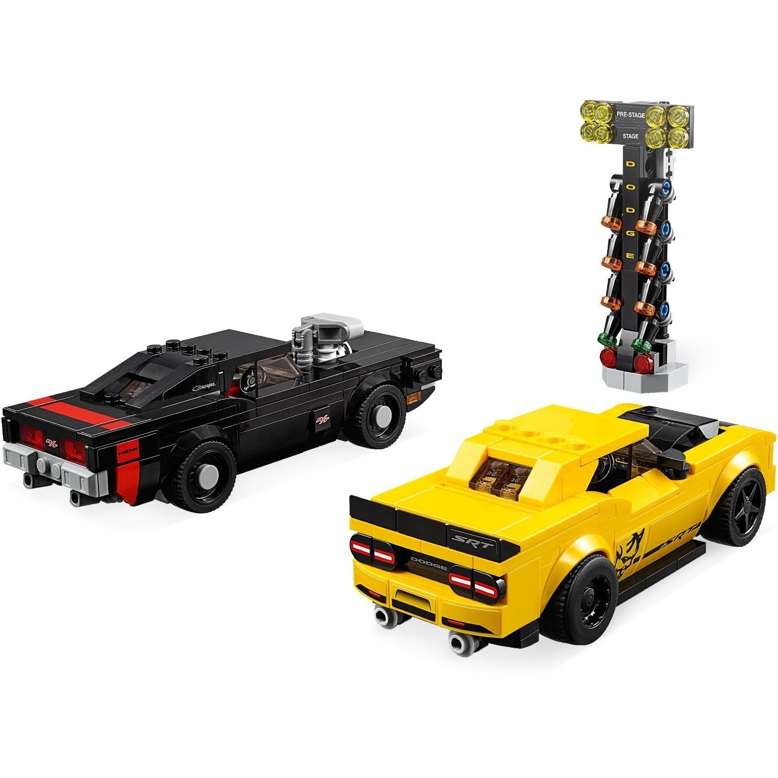 Lego 2018 Dodge Challenger SRT Demon and 1970 Dodge Charger R/T 75893